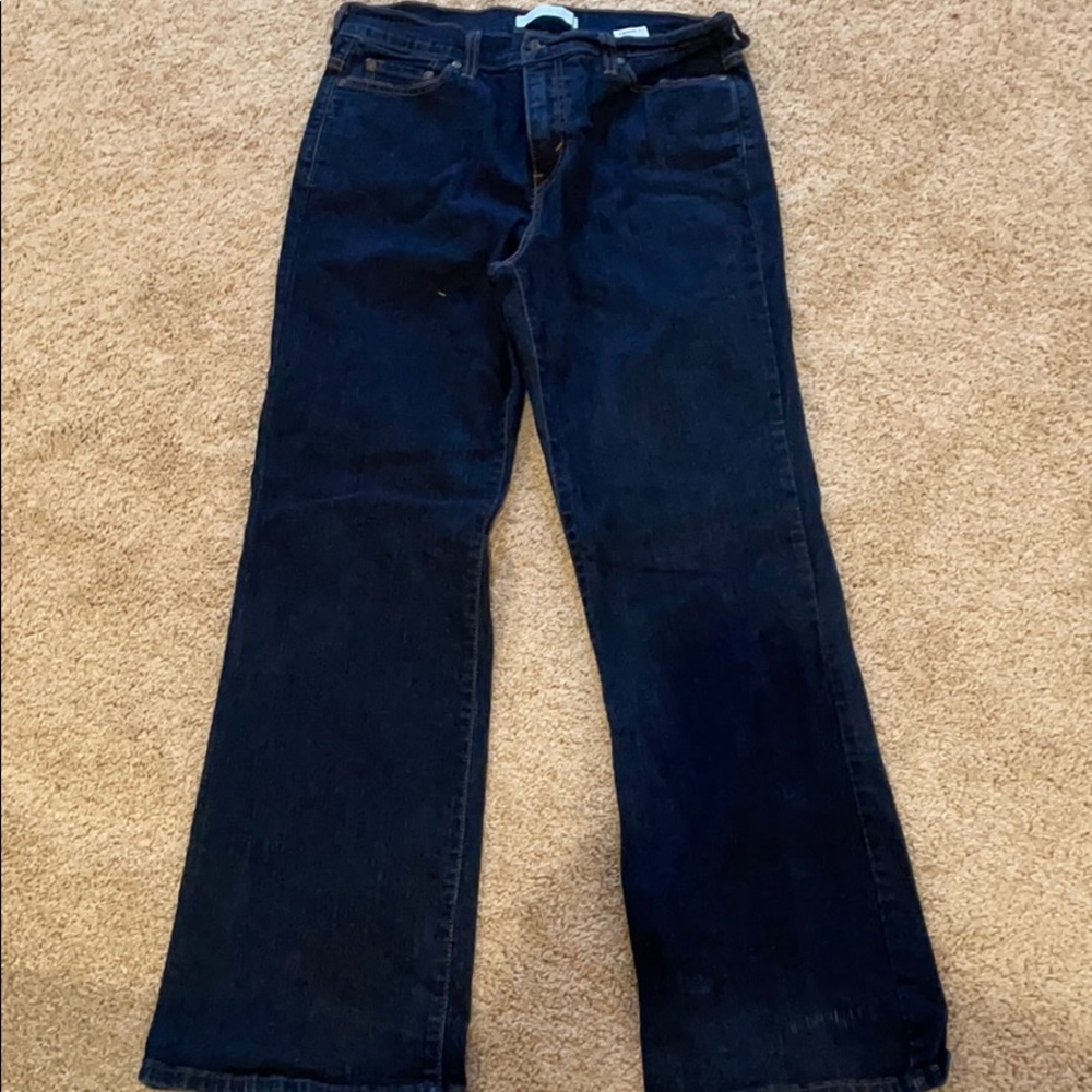 Women’s 12s petite dark jeans EUC